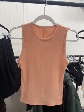 American Eagle Outfitters Ribbed Tank Top - Peach